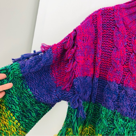 Farm Rio Multicolored yarn sweater. - Picture 12 of 16